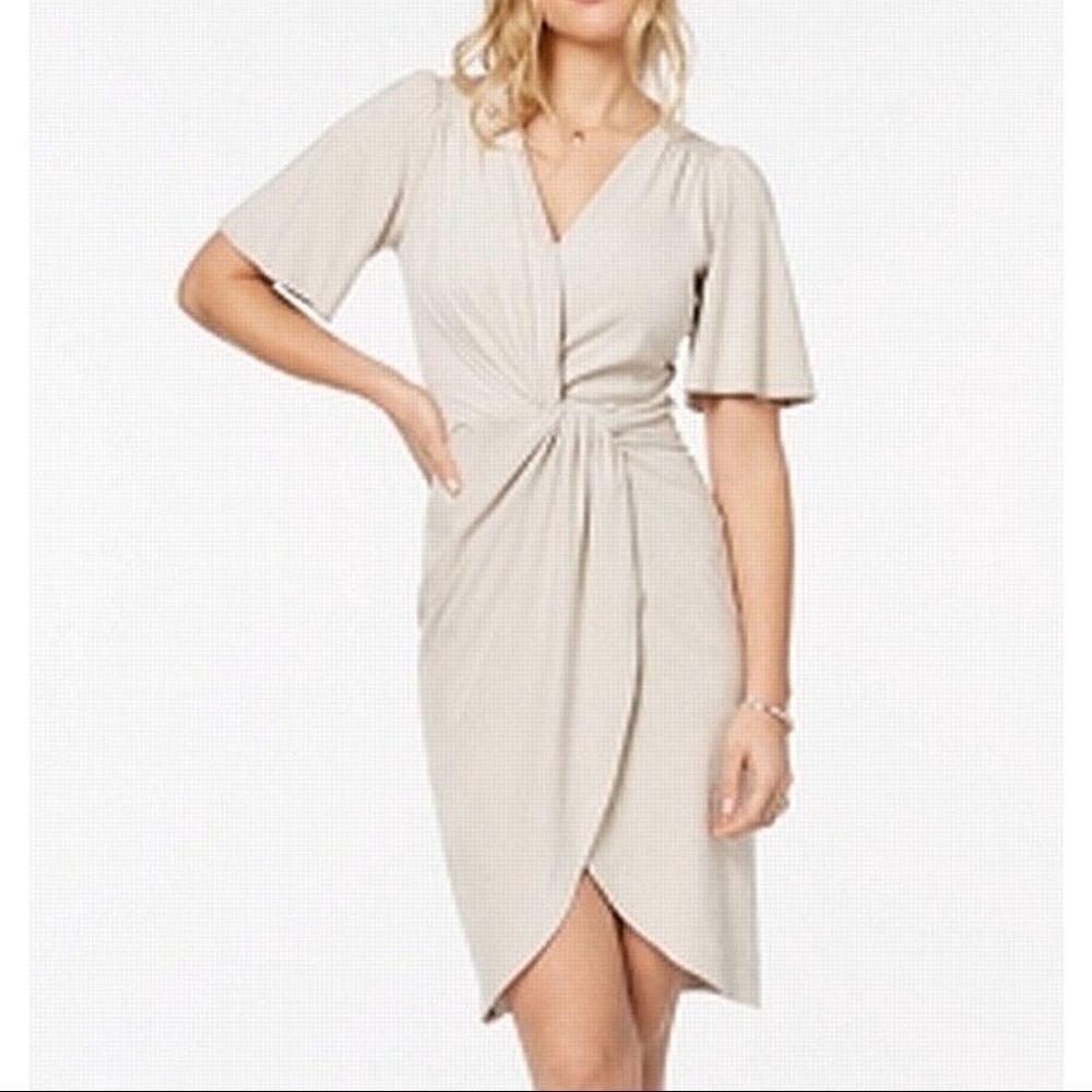 ✨HP✨Faux-Suede Twist-Seam Sheath Dress✨